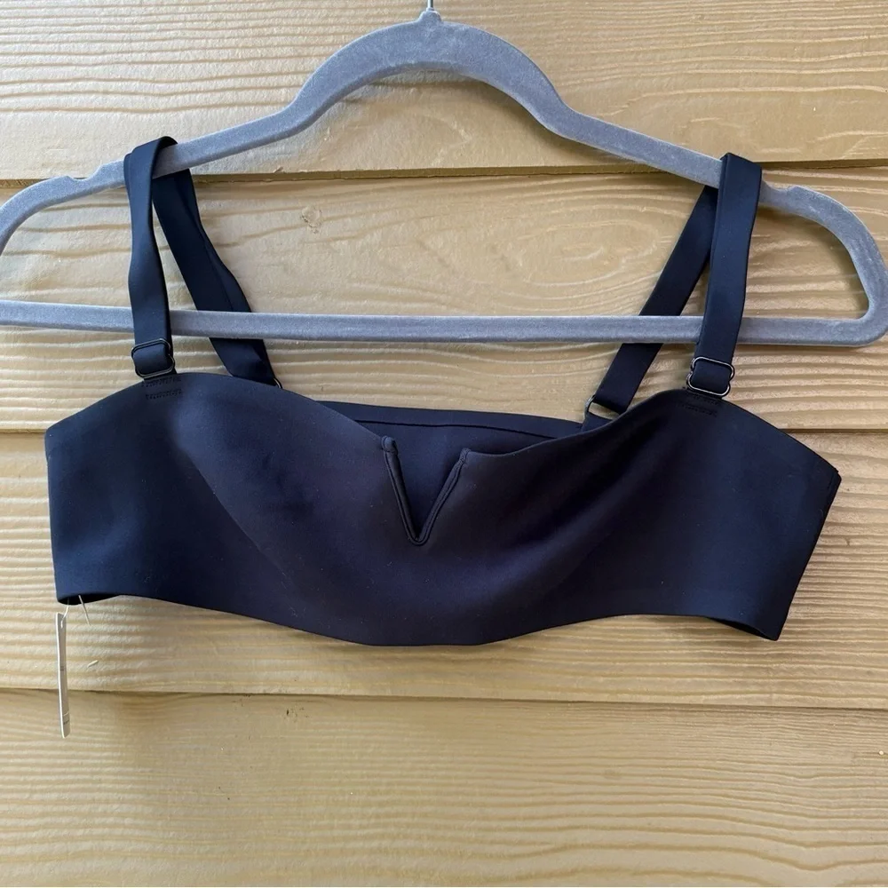 Free People Notched Lily Scuba Bralette NWT Size Medium